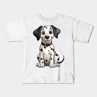 Cute Puppy Dalmatian Kids T-Shirt